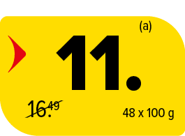 ﻿,﻿(a)﻿,48 x 100 g,﻿/16.49﻿,﻿11.